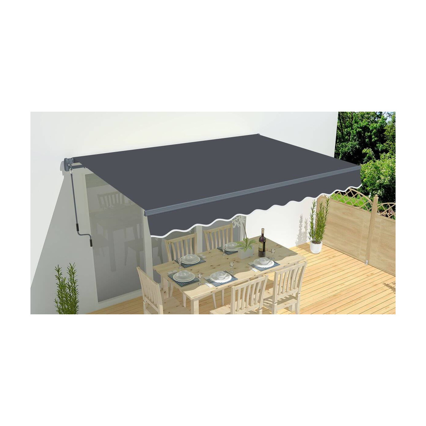 Markiza na taras Gutroof CLASSIC 500x300, Grey