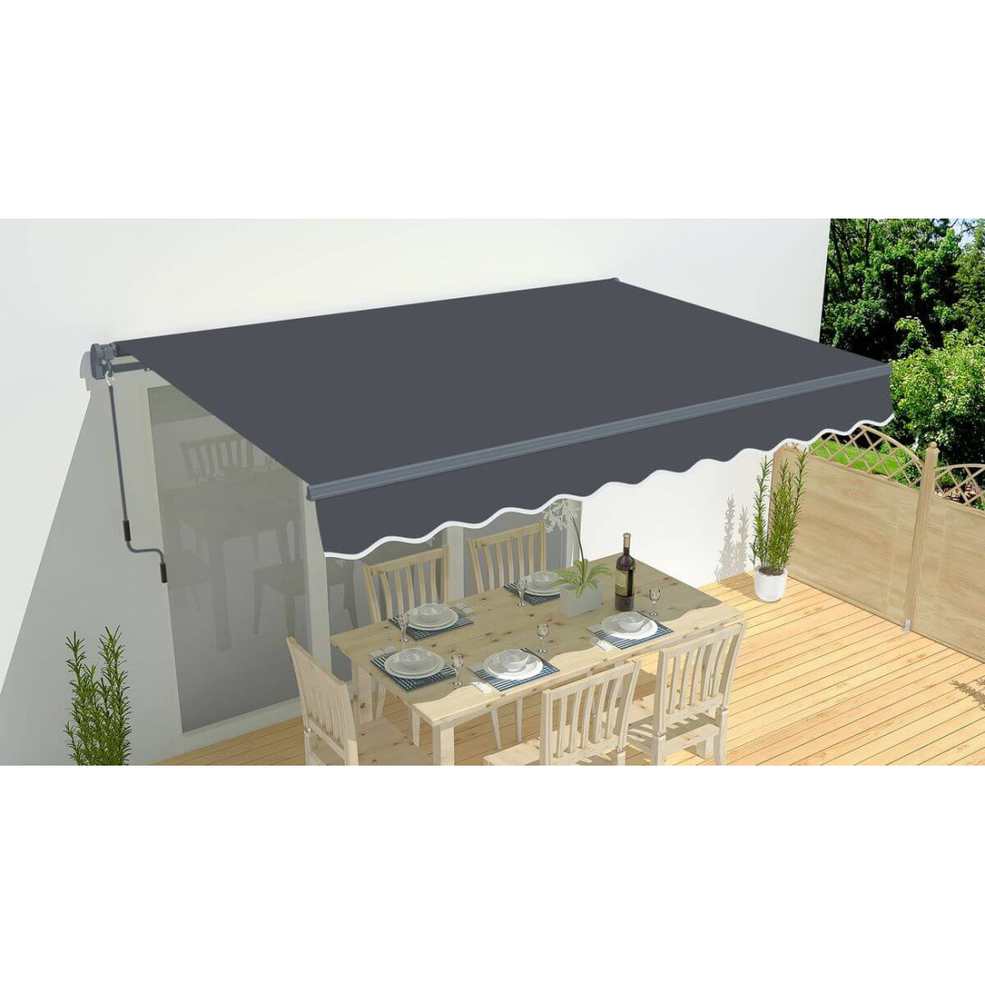 Markiza na taras Gutroof CLASSIC 500x300, Grey