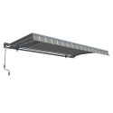 Markiza ręczna Gutroof PREMIUM 400x300, Grey/White