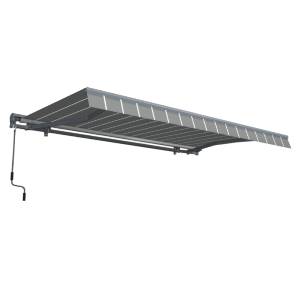 Markiza ręczna Gutroof PREMIUM 400x300, Grey/White