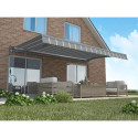 Markiza ręczna Gutroof PREMIUM 400x300, Grey/White