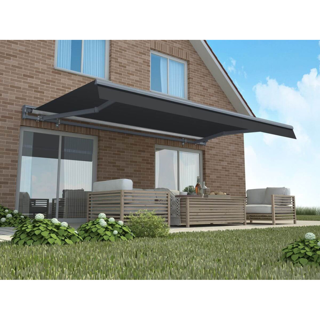 Automatyczna markiza PREMIUM Gutroof, 450x300 Grey