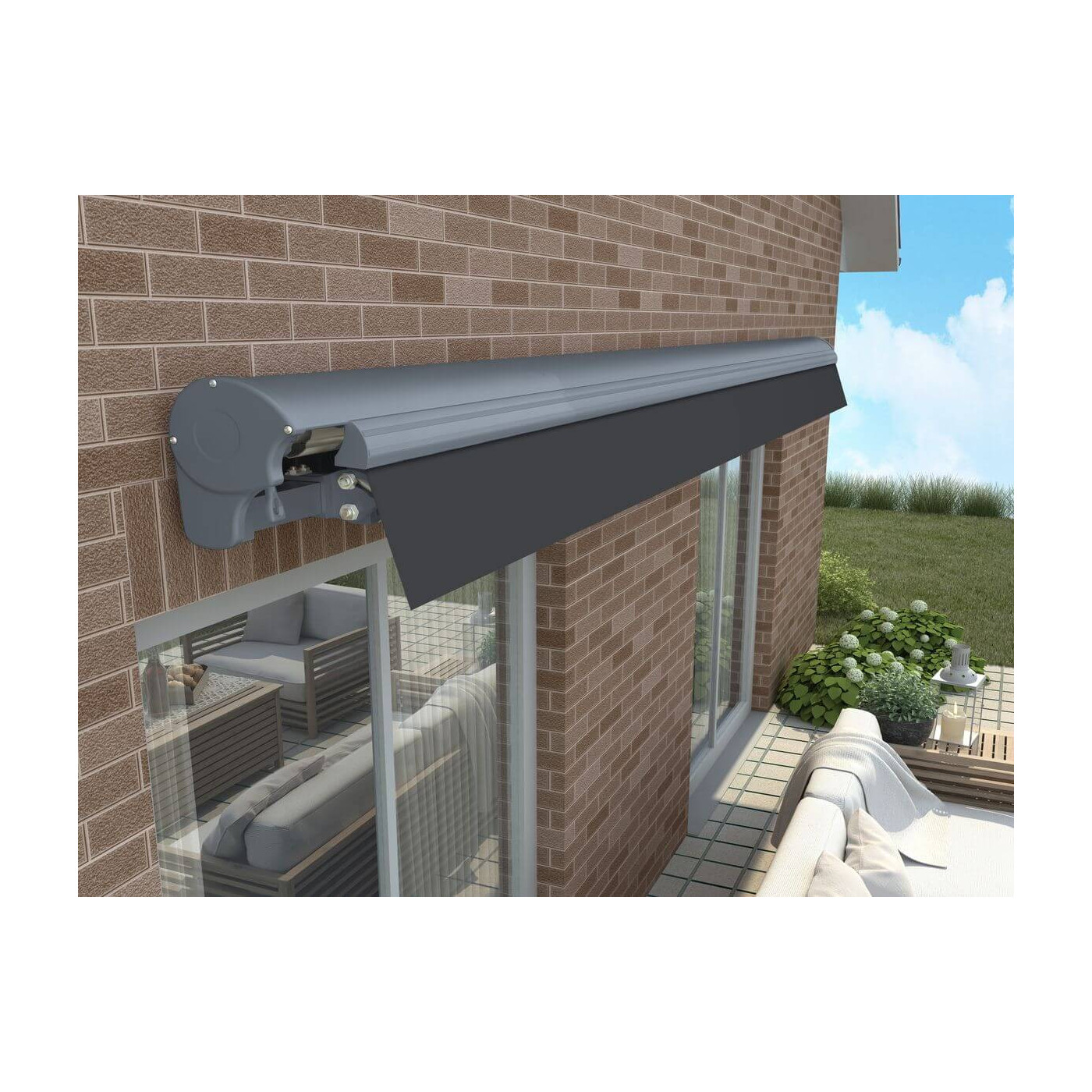 Automatyczna markiza PREMIUM Gutroof, 450x300 Grey