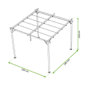 Wymiary pergoli Sprint 3x3m