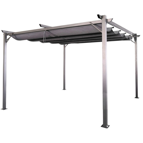Pergola na taras SPRINT 3x4m antracytowo-szara Hardmaister