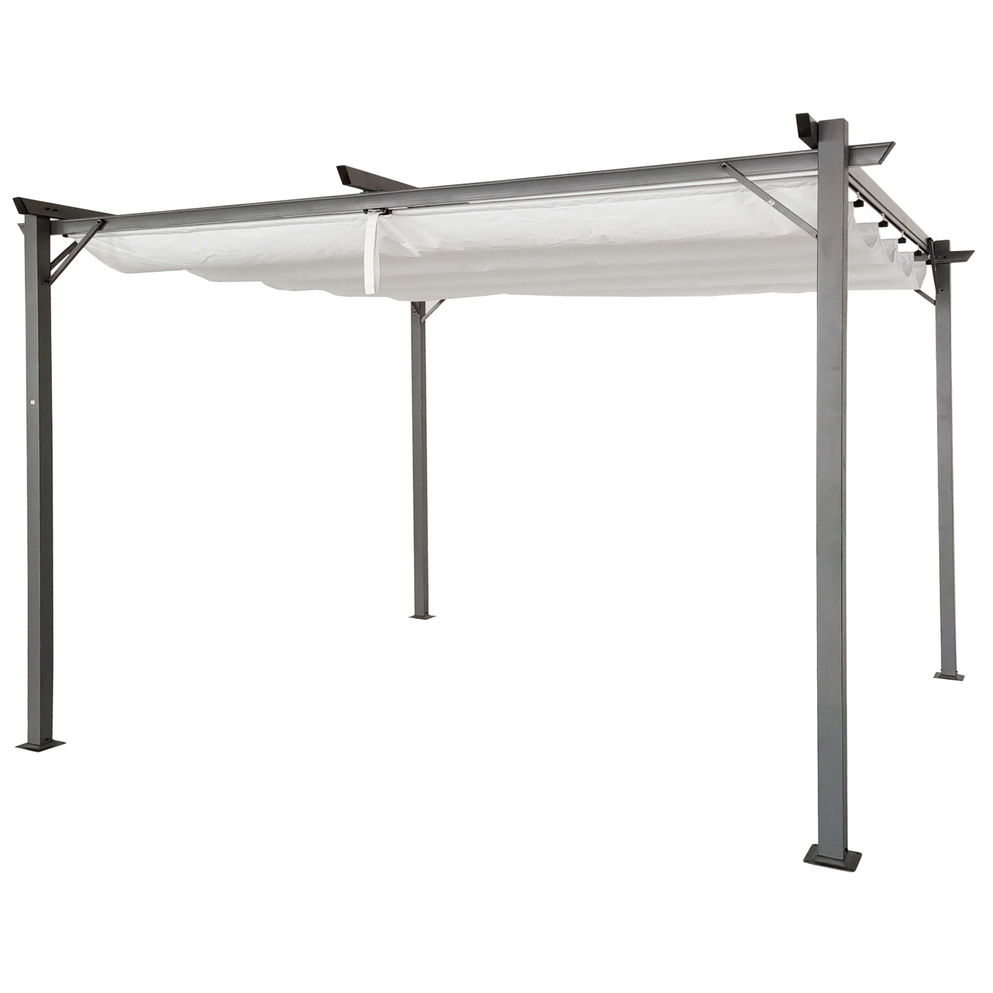 Pergola na taras SPRINT 3x4m Antracyt/Biały Hardmaister