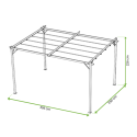Wymiary pergoli 3x4m