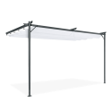Pergola tarasowa przyścienna SPRINT WALL 4x2,7  Antracyt/Biały Hardmaister