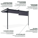 Cechy - pergola SPRINT WALL PLUS 4x2,7m Hardmaister