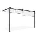 Pergola tarasowa przyścienna SPRINT WALL PLUS 4x2,7 Antracyt/Biały Hardmaister