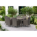 Zestaw jadalniany IOWA/MELODY 6+1 Cappuccino – KETER