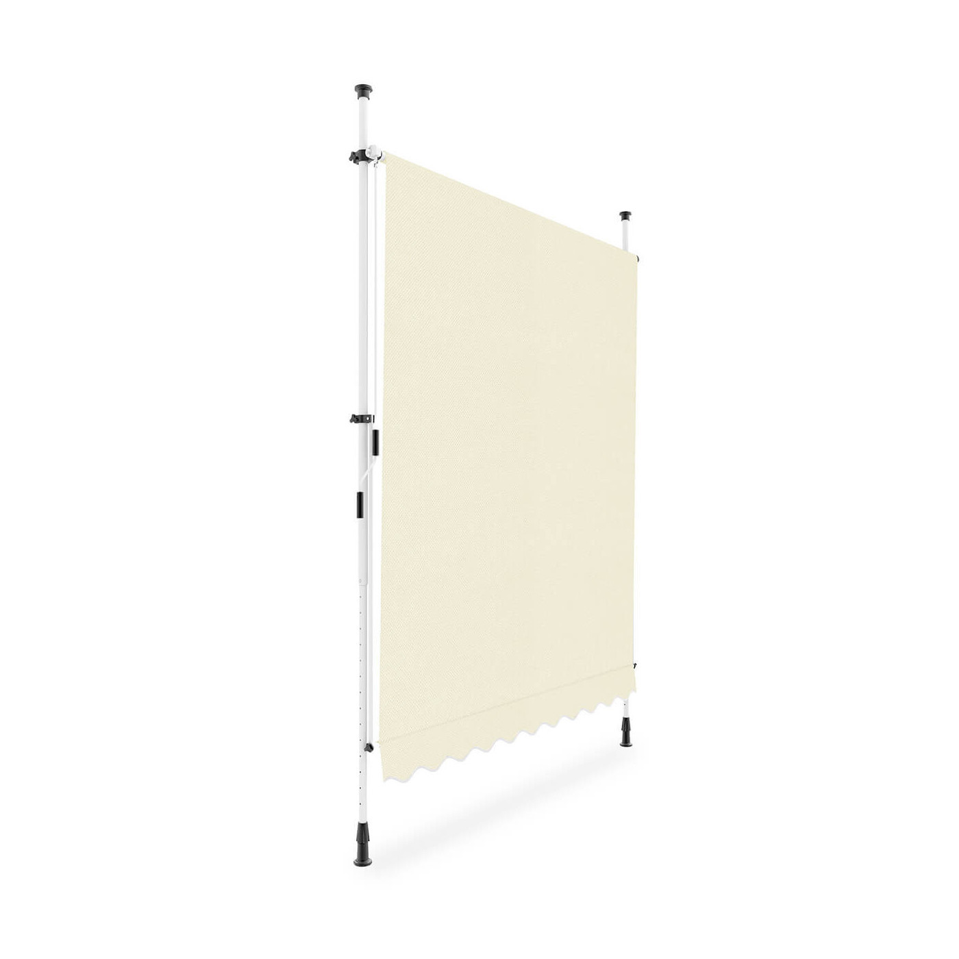 bok manualnej markizy chroniącej przed promieniami słonecznymi "easy" w kolorze beżowym w rozmiarze 300x130cm