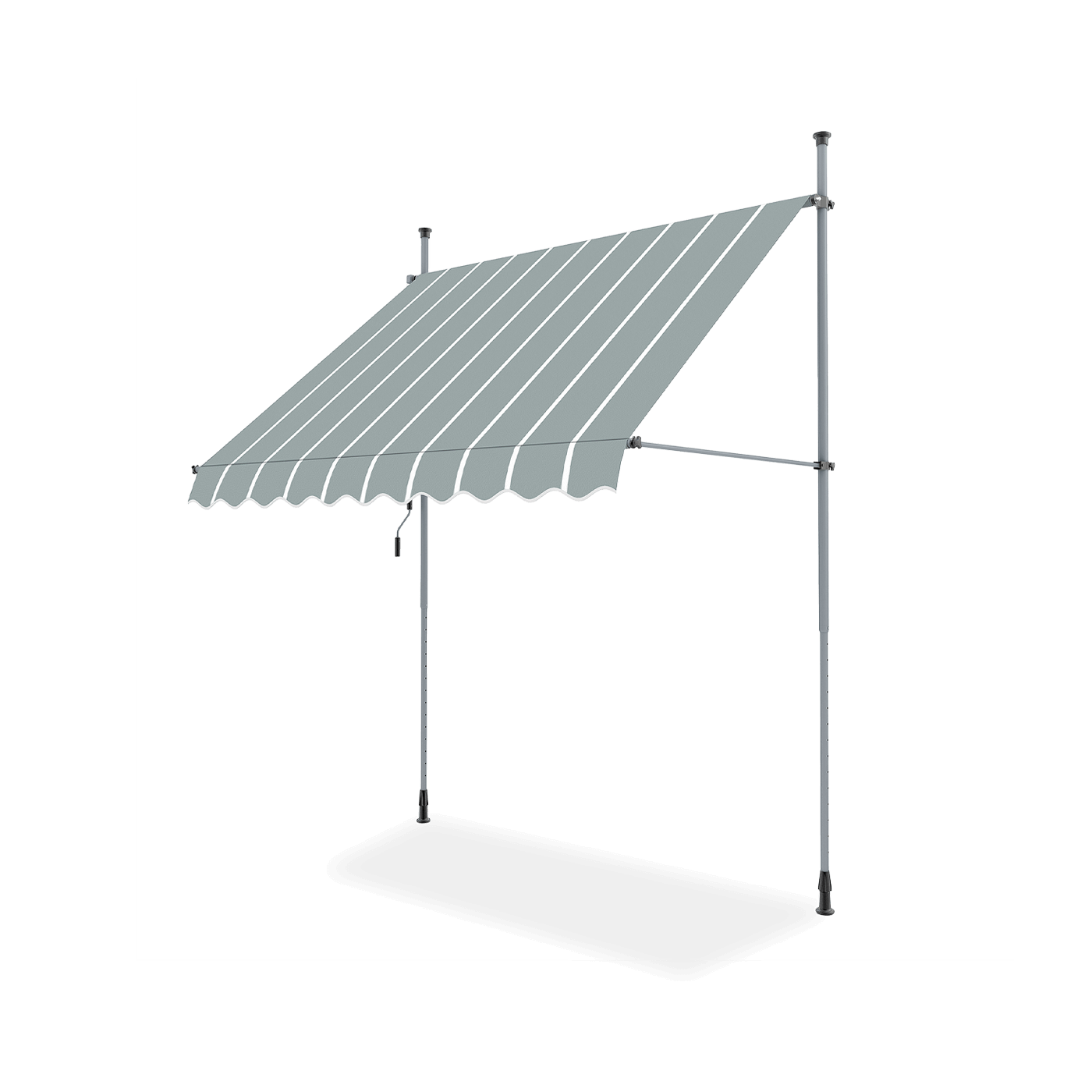 Markiza balkonowa EASY Grey/White 350x130cm - Focus garden