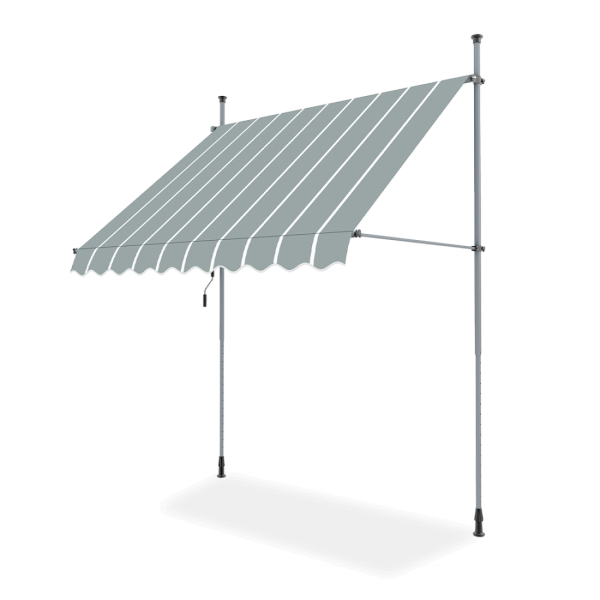 Markiza balkonowa EASY Grey/White 350x130cm - Focus garden