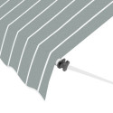 Przód markizy balkonowej easy grey/white w rozmiarze 350x130cm