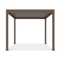 Przód- pergola tarasowa ELEGANCE 3x3 Taupe - Gutroof