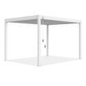 Widok z boku pergoli tarasowej ELEGANCE 3x4 White - Gutroof