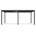 Przód pergoli ogrodowej ELEGANCE 3x6 Anthracite - Gutroof