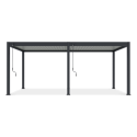 Pergola ELEGANCE 3x6 przy basenie ogrodowym