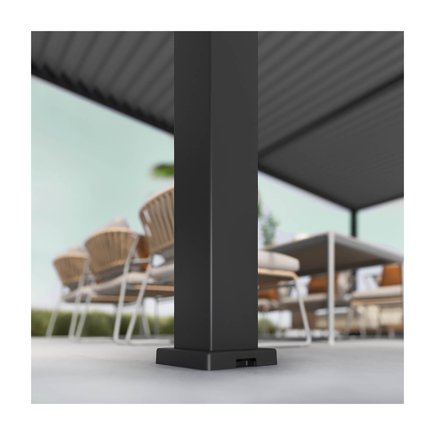 Pergola ogrodowa Gutroof ELEGANCE 3x6 Anthracite/Light Grey 