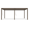 Przód pergoli ogrodowej ELEGANCE 3x6 Taupe