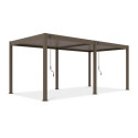 Bok pergoli ogrodowej ELEGANCE w rozmiarze 3x6 w kolorze taupe