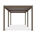 Pergola z serii Elegance w rozmiarze 3x6 w kolorze Taupe z regulowanym dachem