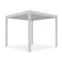 Pergola z oświetleniem LED ELEGANCE AUTOMATIC 3x3 w białym kolorze 