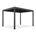 Pergola z oświetleniem LED ELEGANCE AUTOMATIC 3x4 w kolorze antracytowym