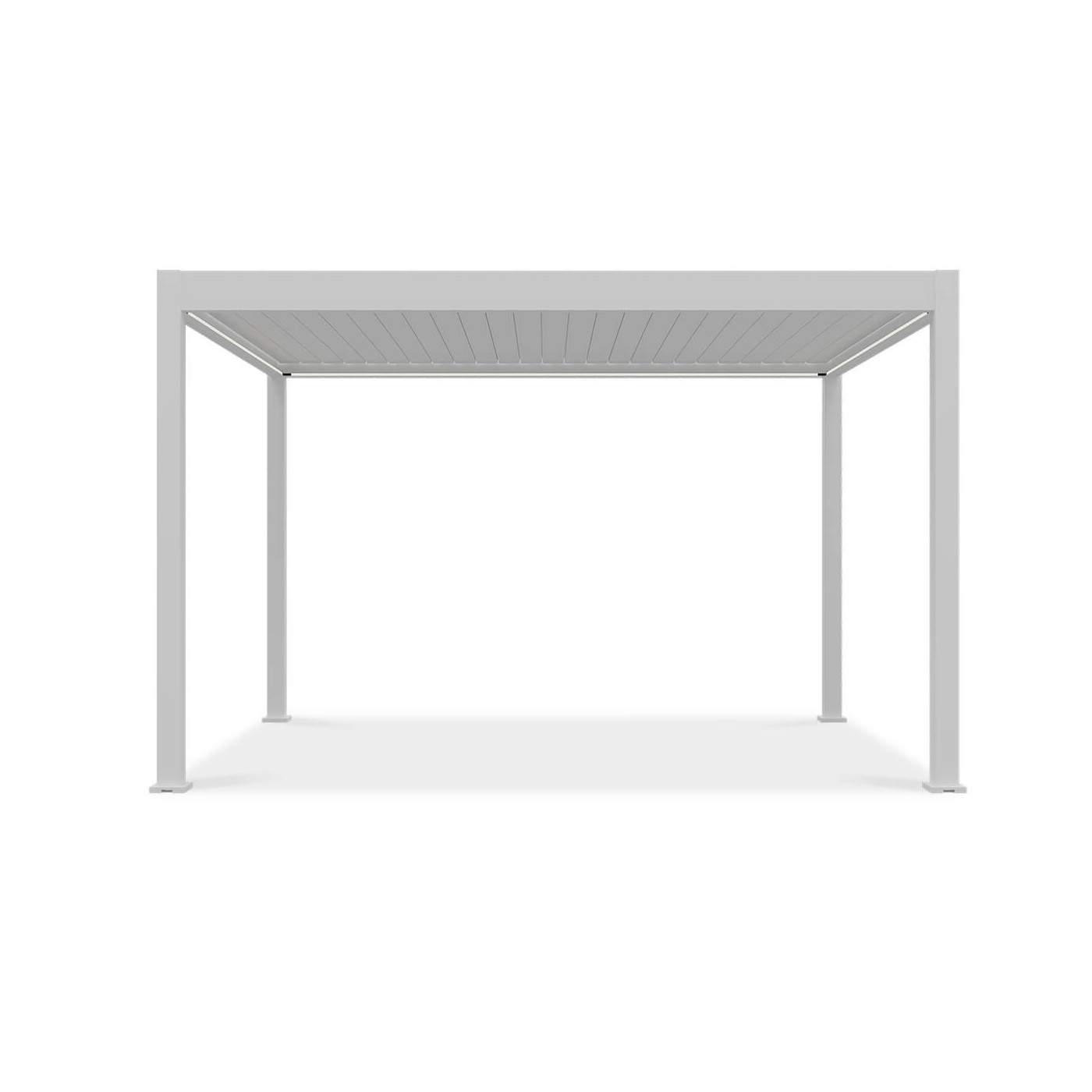 Front pergoli automatycznej ELEGANCE AUTOMATIC 3x4 z oświetleniem LED White - Gutroof