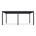 Bioklimatyczna pergola tarasowa ELEGANCE AUTOMATIC 3x6 z oświetleniem LED Anthracite - Gutroof