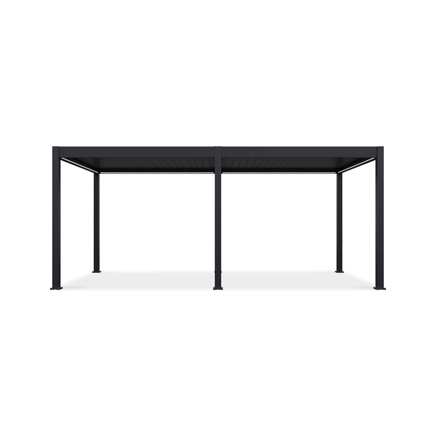 Pergola z oświetleniem LED ELEGANCE AUTOMATIC 3x6 w kolorze antracytowym