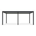 Bioklimatyczna pergola tarasowa ELEGANCE AUTOMATIC 3x6 z oświetleniem LED Anthracite/Light Grey - Gutroof