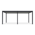 Pergola z oświetleniem LED ELEGANCE AUTOMATIC 3x6 w kolorze antracytowo-jasnoszarym