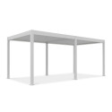 Pergola z oświetleniem LED ELEGANCE AUTOMATIC 3x6 w białym kolorze