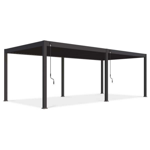Pergola tarasowa deluxe 3,6x7,2m w kolorze antracytowym Gutroof