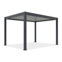 Pergola elektryczna tarasowa DELUXE PRO AUTOMATIC 3x4 z oświetleniem LED antracytowa Gutroof