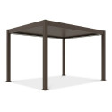 Pergola elektryczna deluxe pro automatic 3x4m z oświetleniem LED Taupe Gutroof