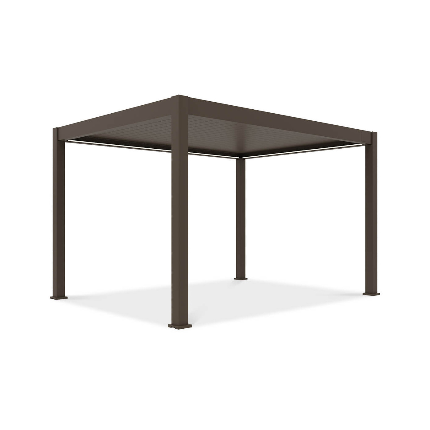 Pergola elektryczna deluxe pro automatic 3x4m z oświetleniem LED Taupe Gutroof