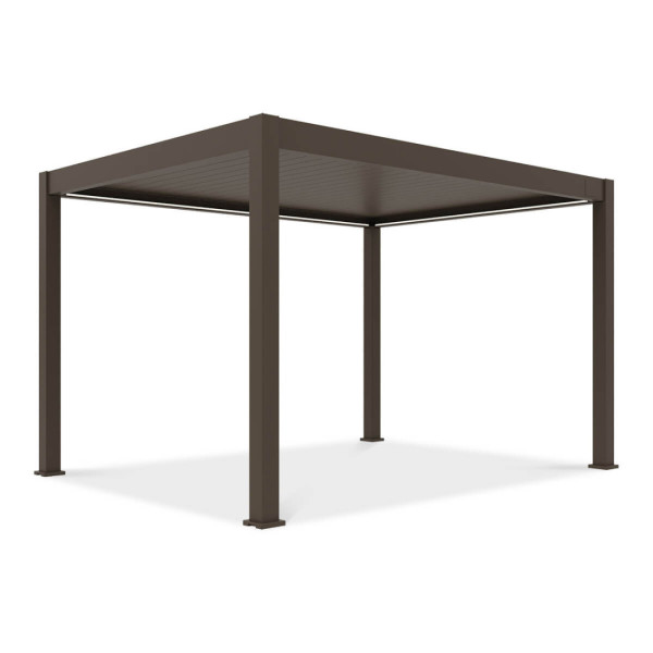 Pergola elektryczna deluxe pro automatic 3x4m z oświetleniem LED Taupe Gutroof