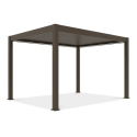 Pergola elektryczna deluxe pro automatic 3x4m z oświetleniem led taupe gutroof