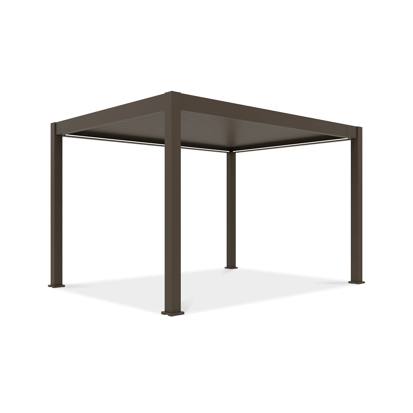 Pergola elektryczna deluxe pro automatic 3x4m z oświetleniem led taupe gutroof