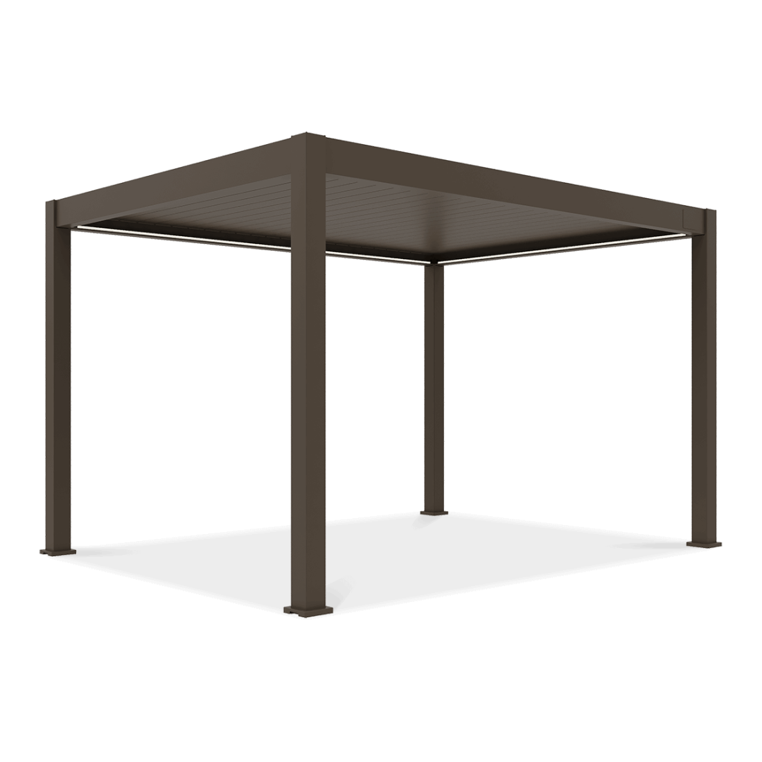 Pergola elektryczna deluxe pro automatic 3x4m z oświetleniem led taupe gutroof