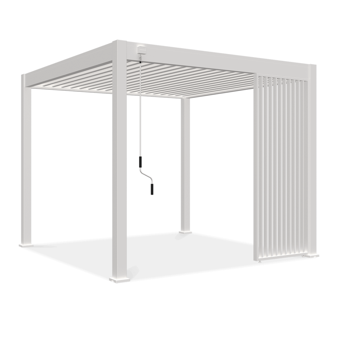 cechy - panel żaluzjowy pionowy do pergoli ELEGANCE/DELUXE/FUSION 1 m White - Gutroof