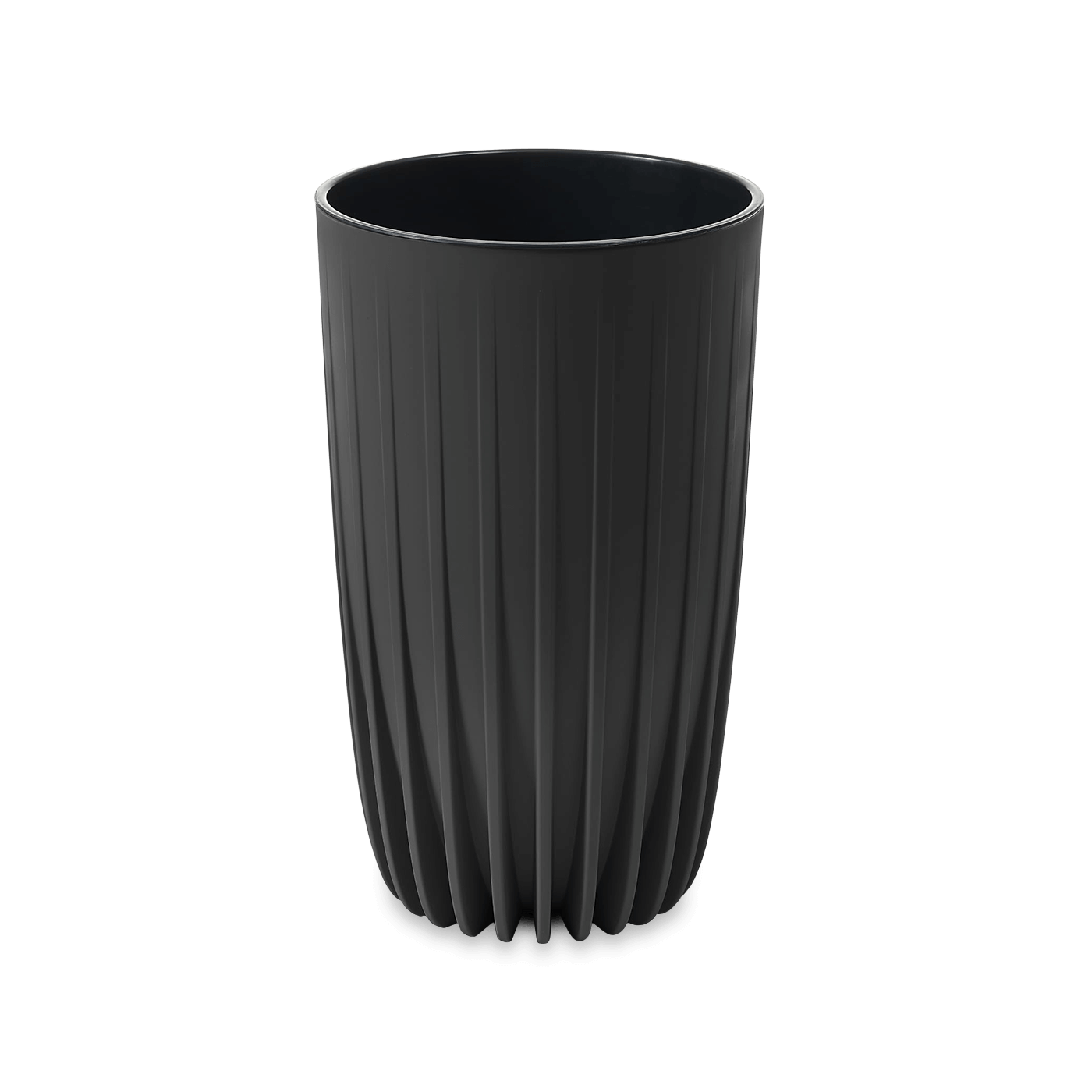 Wysoka donica ogrodowa MIRA ECO recycled 30cm czarna - LAMELA