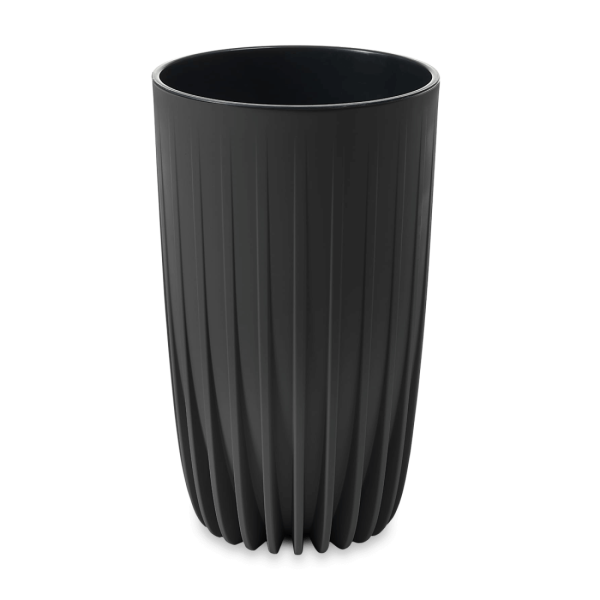 Wysoka donica ogrodowa MIRA ECO recycled 30cm czarna - LAMELA