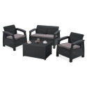 Mebe ogrodowe - Zestaw ogrodowy Corfu Box Graphite Focusgarden.pl