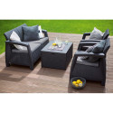 Mebe ogrodowe - Zestaw ogrodowy Corfu Box Graphite Focusgarden.pl