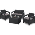 Mebe ogrodowe - Zestaw ogrodowy Corfu Box Graphite Focusgarden.pl