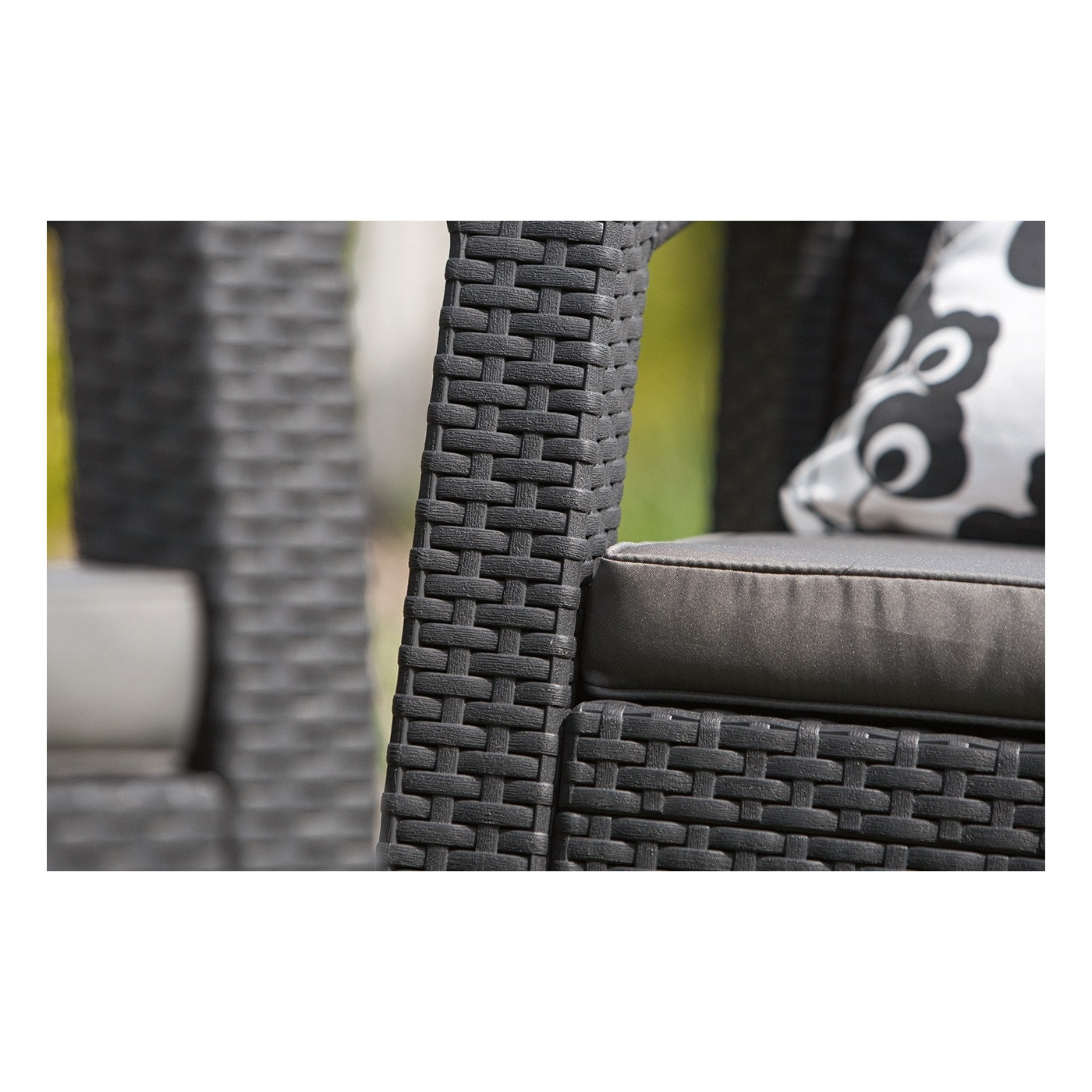 Mebe ogrodowe - Zestaw ogrodowy Corfu Box Graphite Focusgarden.pl